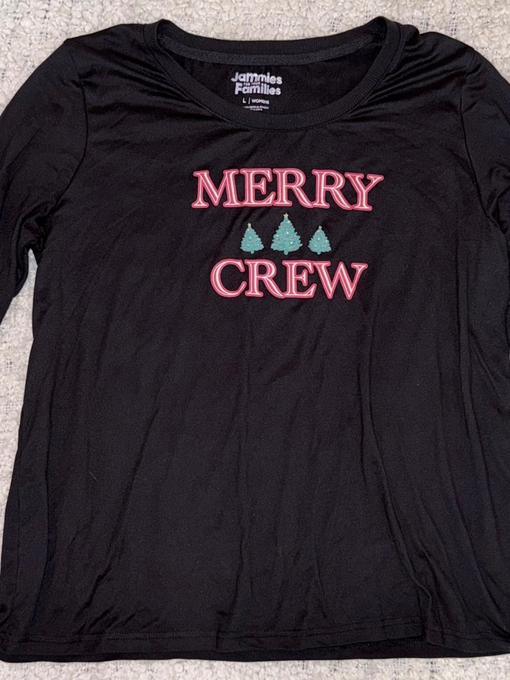 Jammies for Families Merry Crew Holiday Pajama Set